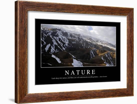 Nature: Inspirational Quote and Motivational Poster-null-Framed Photographic Print