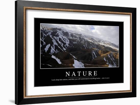 Nature: Inspirational Quote and Motivational Poster-null-Framed Photographic Print