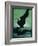 Nature Magazine - View of a Pair of Black Swans in Flight, c.1931-Lantern Press-Framed Art Print