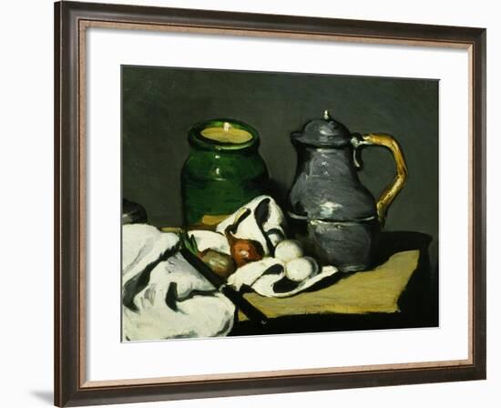 Nature Morte À La Bouilloire, Still Life with Kettle, 1869, Detail-Paul C?zanne-Framed Giclee Print