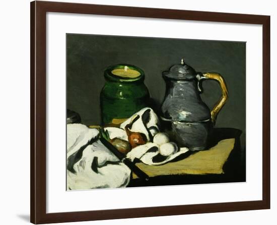 Nature Morte À La Bouilloire, Still Life with Kettle, 1869, Detail-Paul C?zanne-Framed Giclee Print