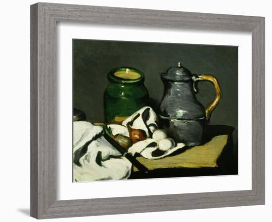 Nature Morte À La Bouilloire, Still Life with Kettle, 1869, Detail-Paul C?zanne-Framed Giclee Print