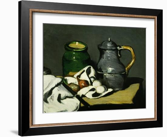 Nature Morte À La Bouilloire, Still Life with Kettle, 1869, Detail-Paul C?zanne-Framed Giclee Print