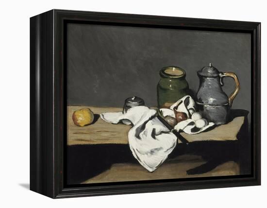 Nature morte à la bouilloire-Paul Cézanne-Framed Premier Image Canvas