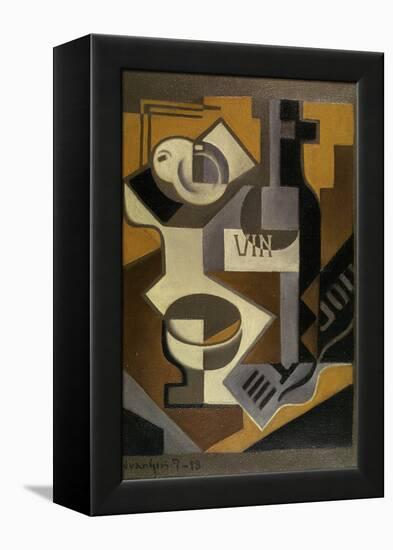 Nature Morte à la Bouteille de Vin, 1918-Juan Gris-Framed Premier Image Canvas