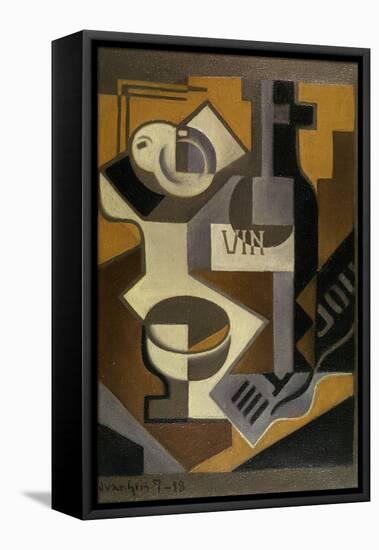 Nature Morte à la Bouteille de Vin, 1918-Juan Gris-Framed Premier Image Canvas