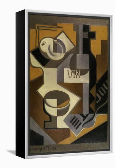 Nature Morte à la Bouteille de Vin, 1918-Juan Gris-Framed Premier Image Canvas