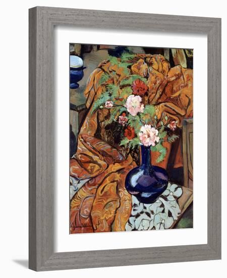 Nature morte à la draperie et au bouquet-Suzanne Valadon-Framed Giclee Print