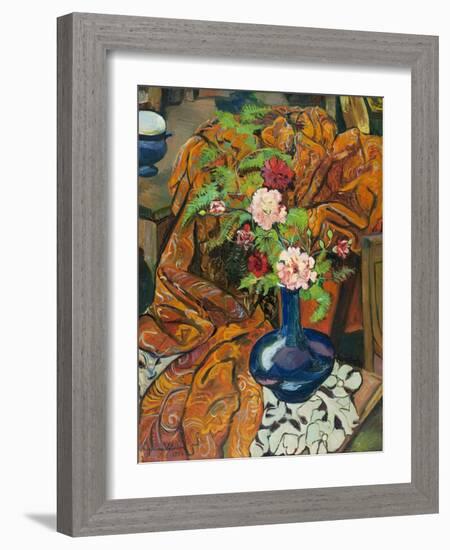 Nature morte à la draperie et au bouquet-Suzanne Valadon-Framed Giclee Print