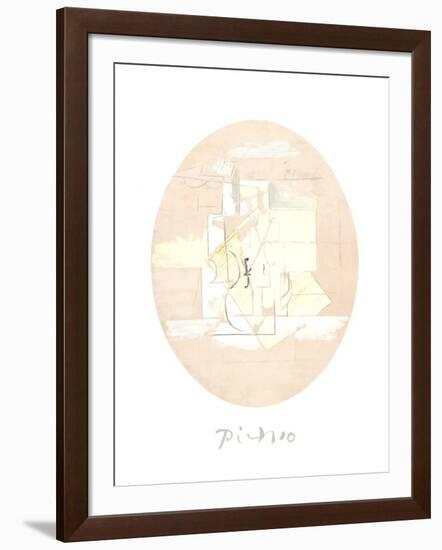 Nature Morte a la Gitarre-Pablo Picasso-Framed Collectable Print