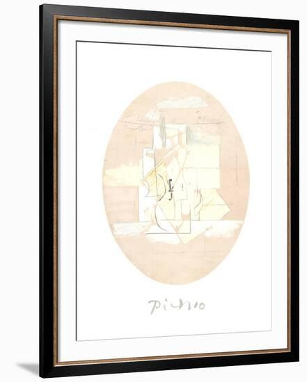 Nature Morte a la Gitarre-Pablo Picasso-Framed Collectable Print