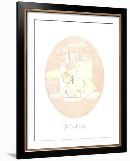 Nature Morte a la Gitarre-Pablo Picasso-Framed Collectable Print