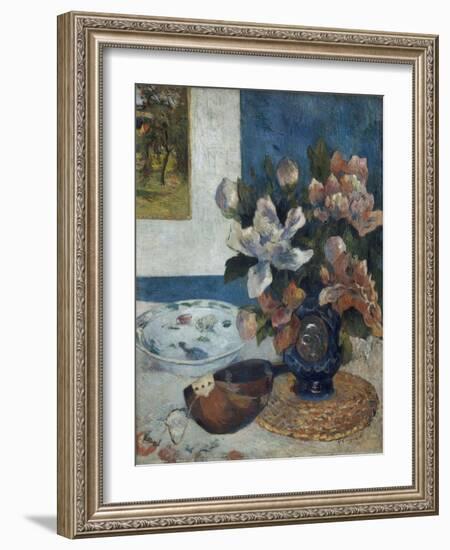 Nature morte à la mandoline-Paul Gauguin-Framed Giclee Print