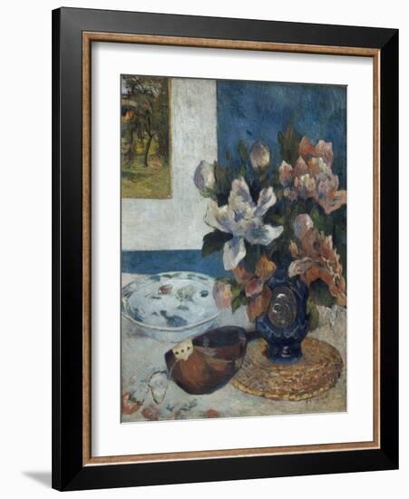 Nature morte à la mandoline-Paul Gauguin-Framed Giclee Print