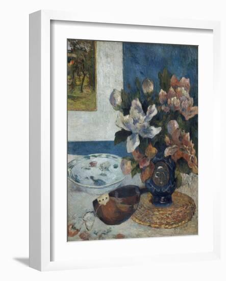 Nature morte à la mandoline-Paul Gauguin-Framed Giclee Print