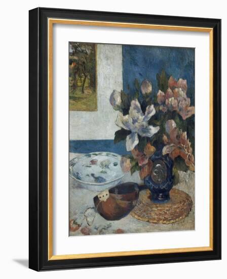 Nature morte à la mandoline-Paul Gauguin-Framed Giclee Print