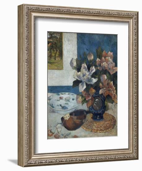 Nature morte à la mandoline-Paul Gauguin-Framed Giclee Print