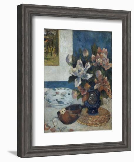 Nature morte à la mandoline-Paul Gauguin-Framed Giclee Print