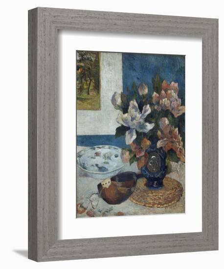 Nature morte à la mandoline-Paul Gauguin-Framed Giclee Print