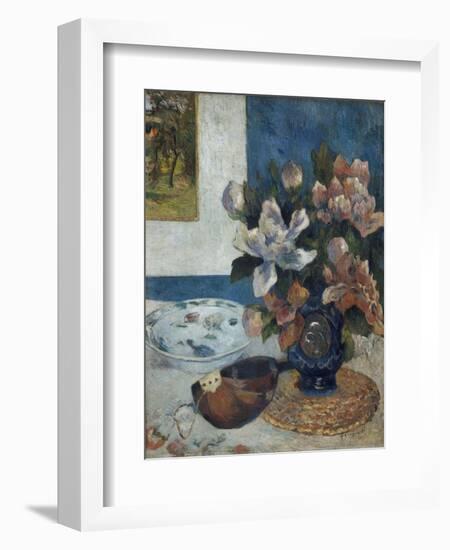 Nature morte à la mandoline-Paul Gauguin-Framed Giclee Print