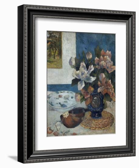 Nature morte à la mandoline-Paul Gauguin-Framed Giclee Print