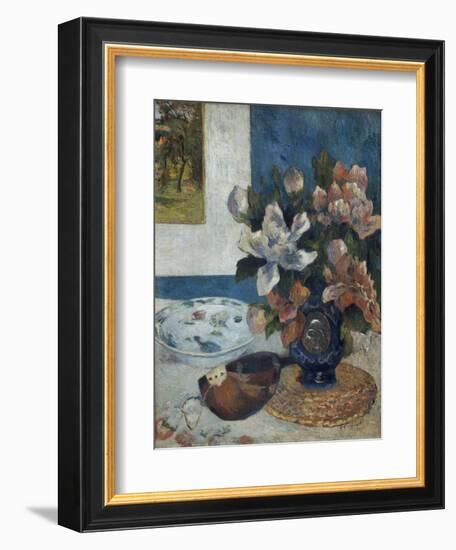 Nature morte à la mandoline-Paul Gauguin-Framed Giclee Print