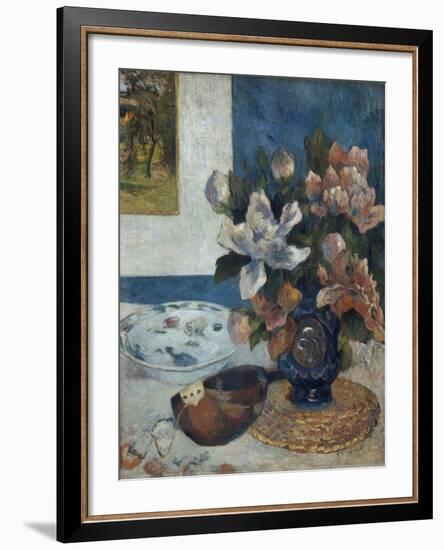 Nature morte à la mandoline-Paul Gauguin-Framed Giclee Print