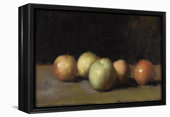 Nature morte à la pomme, la poire et aux pêches-Jean Jacques Henner-Framed Premier Image Canvas