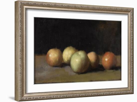 Nature morte à la pomme, la poire et aux pêches-Jean Jacques Henner-Framed Giclee Print