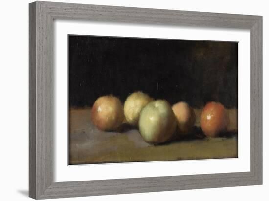 Nature morte à la pomme, la poire et aux pêches-Jean Jacques Henner-Framed Giclee Print