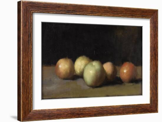 Nature morte à la pomme, la poire et aux pêches-Jean Jacques Henner-Framed Giclee Print