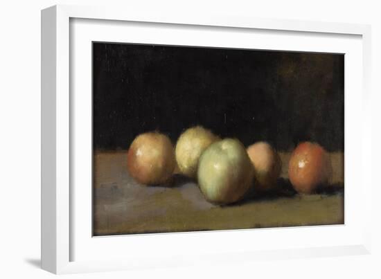 Nature morte à la pomme, la poire et aux pêches-Jean Jacques Henner-Framed Giclee Print