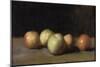 Nature morte à la pomme, la poire et aux pêches-Jean Jacques Henner-Mounted Giclee Print