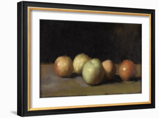 Nature morte à la pomme, la poire et aux pêches-Jean Jacques Henner-Framed Giclee Print