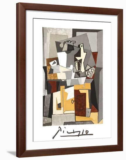 Nature Morte a la porte et a la clef-Pablo Picasso-Framed Collectable Print