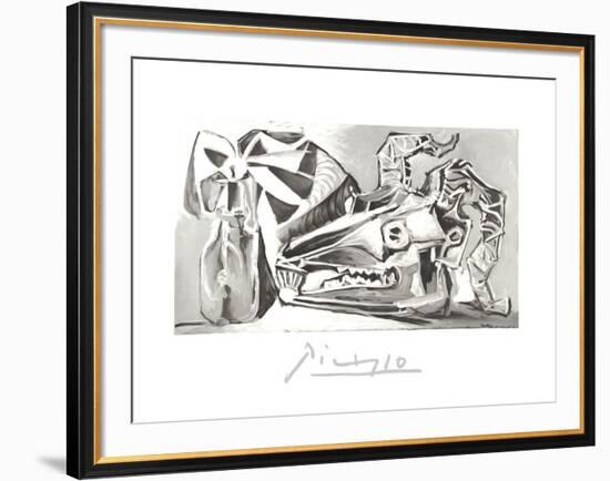 Nature Morte a la Tete Chevre, Boutei-Pablo Picasso-Framed Collectable Print