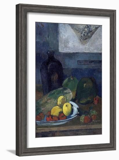 Nature morte au dessin de Delacroix-Paul Gauguin-Framed Giclee Print