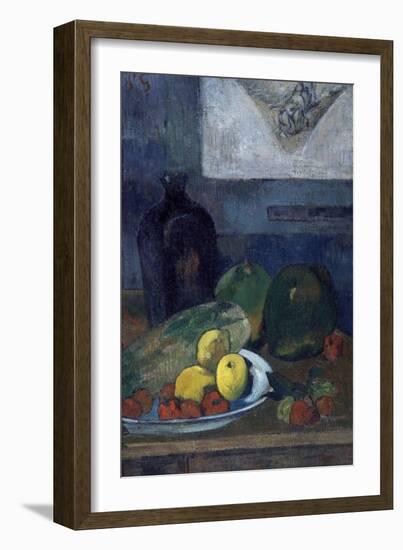 Nature morte au dessin de Delacroix-Paul Gauguin-Framed Giclee Print