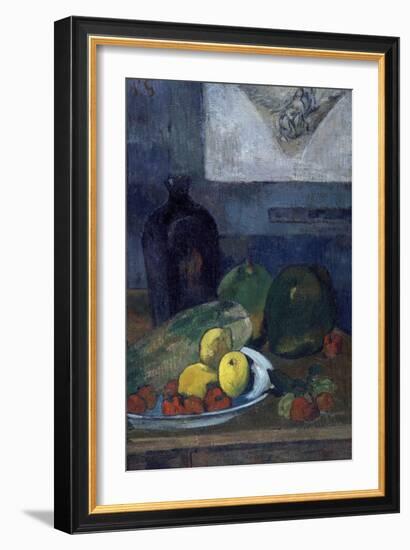 Nature morte au dessin de Delacroix-Paul Gauguin-Framed Giclee Print