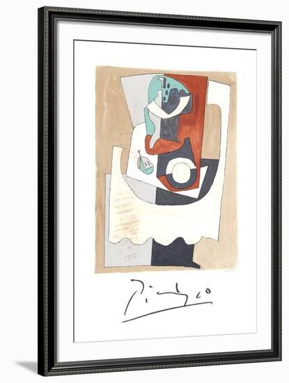 Nature Morte au Gueridon et a l'Assiette-Pablo Picasso-Framed Collectable Print