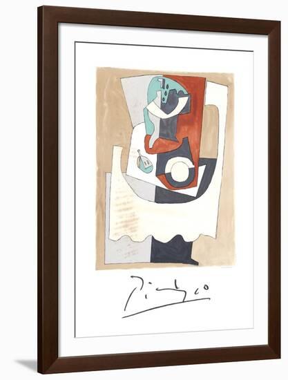 Nature Morte au Gueridon et a l'Assiette-Pablo Picasso-Framed Collectable Print