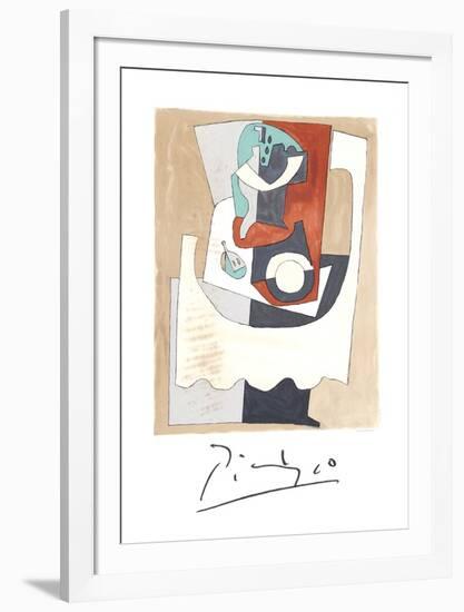 Nature Morte au Gueridon et a l'Assiette-Pablo Picasso-Framed Collectable Print