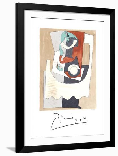 Nature Morte au Gueridon et a l'Assiette-Pablo Picasso-Framed Collectable Print