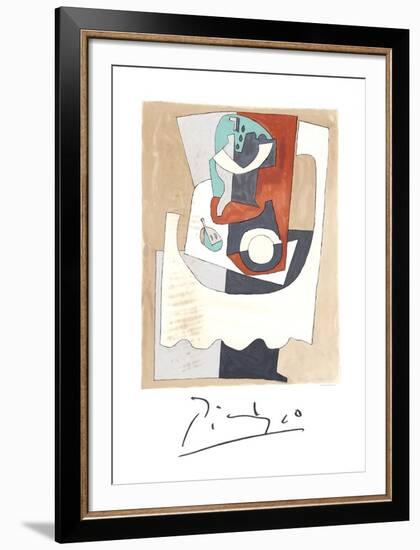 Nature Morte au Gueridon et a l'Assiette-Pablo Picasso-Framed Collectable Print