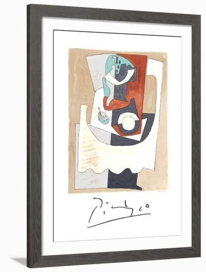 Nature Morte au Gueridon et a l'Assiette-Pablo Picasso-Framed Collectable Print