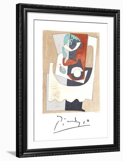 Nature Morte au Gueridon et a l'Assiette-Pablo Picasso-Framed Collectable Print