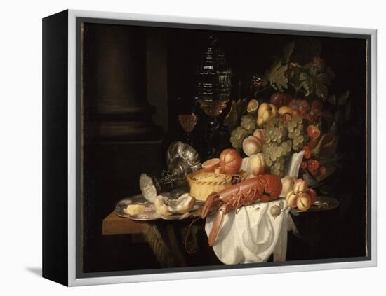 Nature morte au homard-Johannes Hannot-Framed Premier Image Canvas