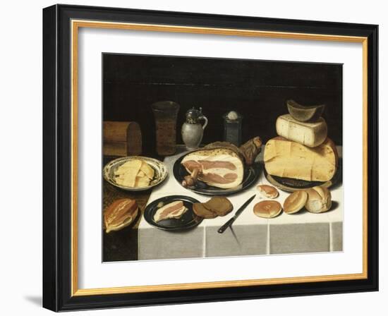 Nature morte au jambon-Floris van Schooten-Framed Giclee Print