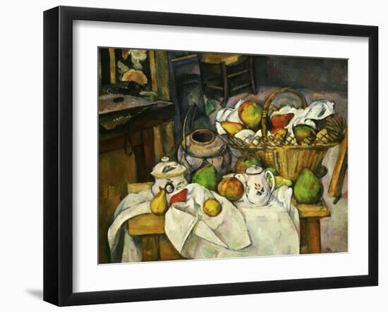 Nature Morte Au Panier 1888-90 (Still Life with Basket)-Paul Cézanne-Framed Giclee Print