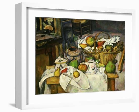 Nature Morte Au Panier 1888-90 (Still Life with Basket)-Paul Cézanne-Framed Giclee Print